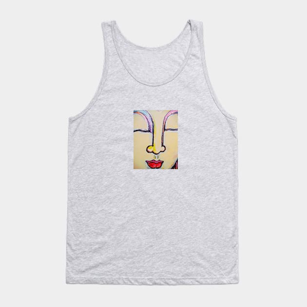 Buddha Face Tank Top by MistySea23